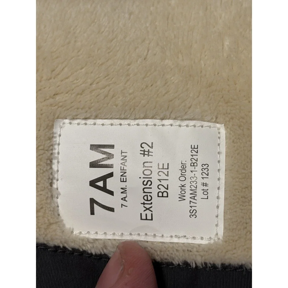 7AM Enfant Stroller Blanket 212 Evolution 6M-4T Blue Fleece Lined Missing Back